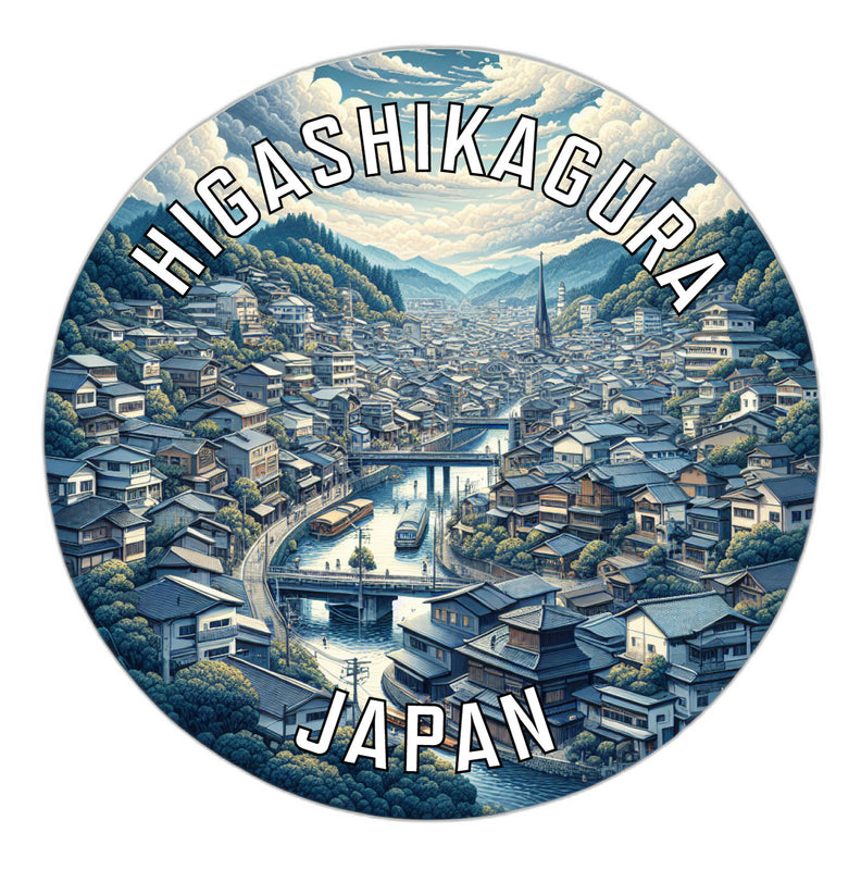 Higashikagura Japan Souvenir Vinyl Decal Sticker 2-Inch