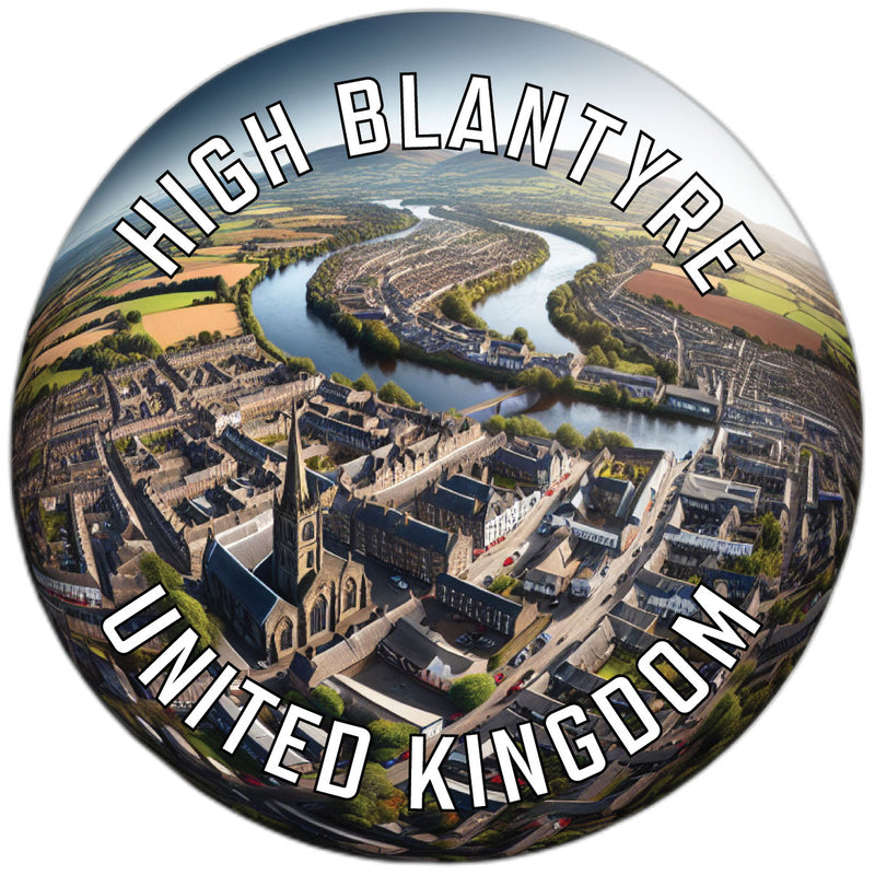 High Blantyre United Kingdom Souvenir Die Cut Flat Magnet 2-Inch