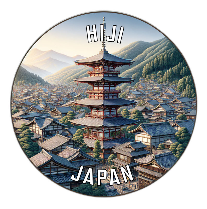 Hiji Japan Souvenir Die Cut Flat Magnet 6-Inch