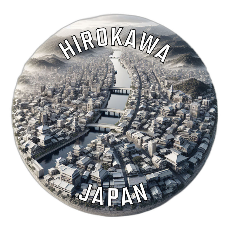 Hirokawa Japan Souvenir Die Cut Flat Magnet 2-Inch