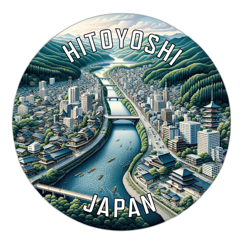 Hitoyoshi Japan Souvenir Vinyl Decal Sticker 6-Inch