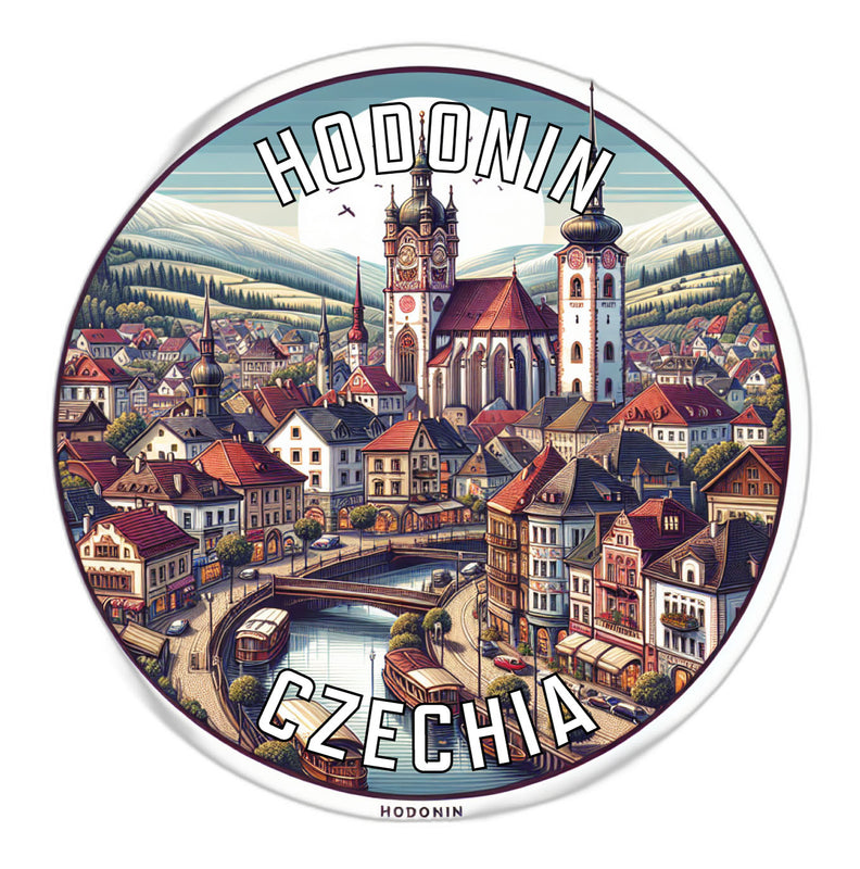 Hodonin Czechia Souvenir Die Cut Flat Magnet 6-Inch
