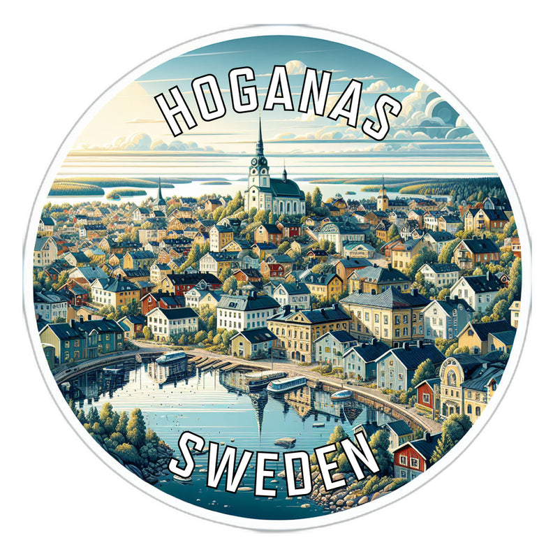 Hoganas Sweden Souvenir Vinyl Decal Sticker 6-Inch
