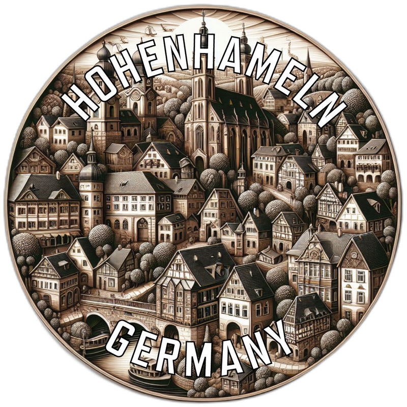 Hohenhameln Germany Souvenir Die Cut Flat Magnet 6-Inch