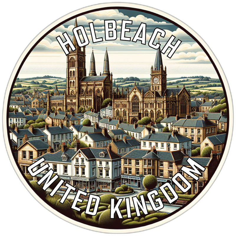 Holbeach United Kingdom Souvenir Die Cut Flat Magnet 2-Inch