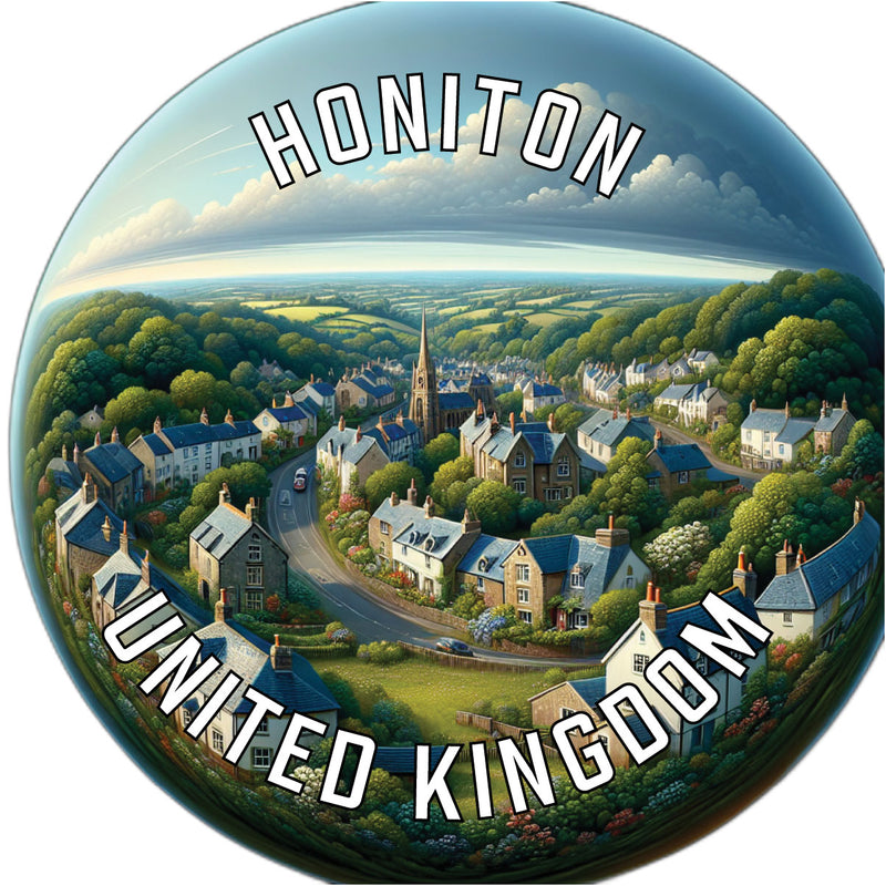 Honiton United Kingdom Souvenir Die Cut Flat Magnet 6-Inch