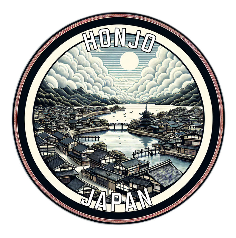 Honjo Japan Souvenir Die Cut Flat Magnet 6-Inch