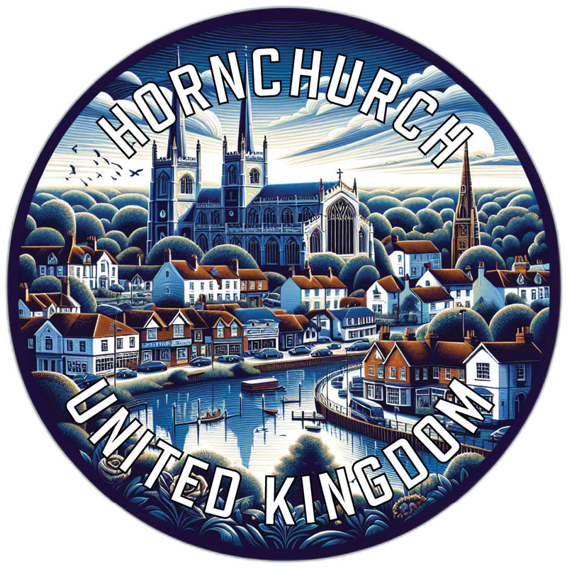 Hornchurch United Kingdom Souvenir Die Cut Flat Magnet 3-Inch