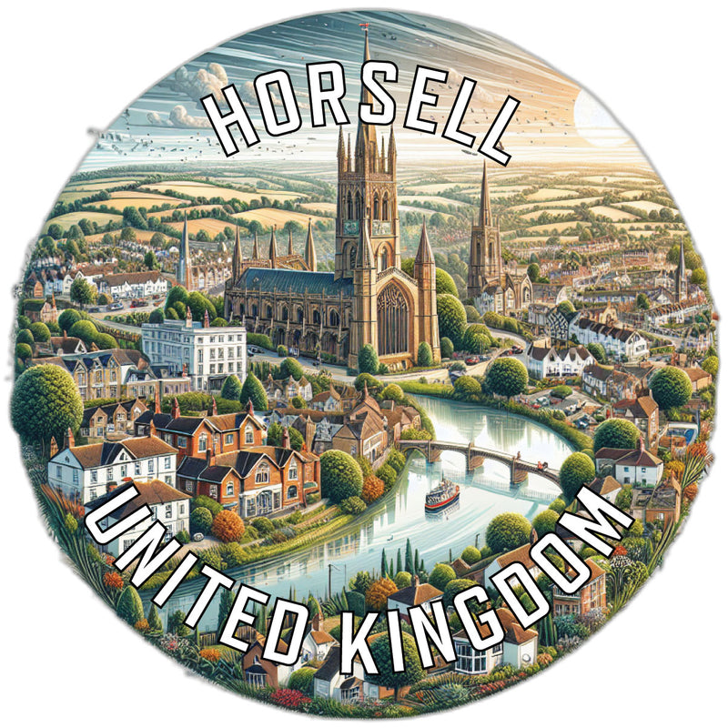 Horsell United Kingdom Souvenir Die Cut Flat Magnet 2-Inch