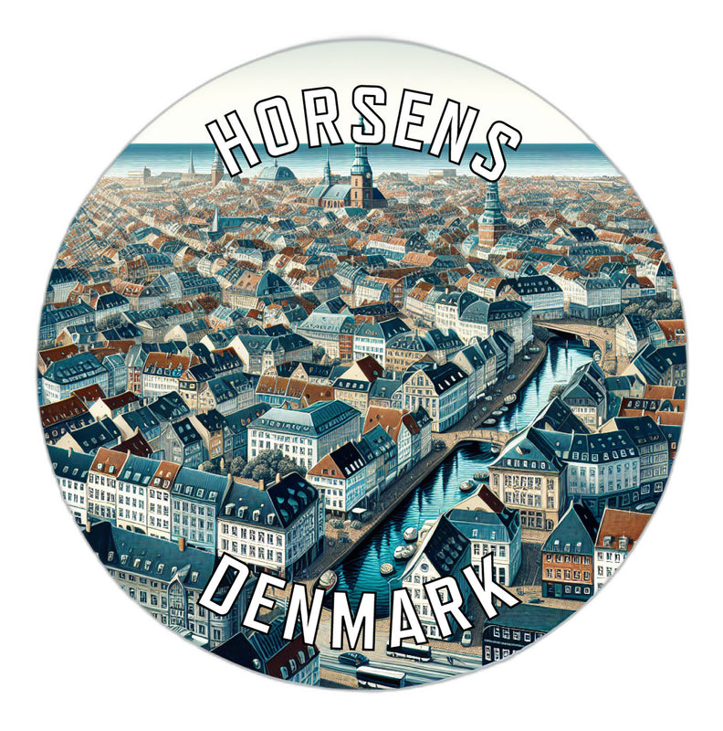 Horsens Denmark Souvenir Vinyl Decal Sticker 2-Inch
