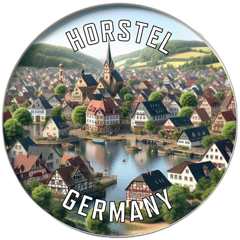 Horstel Germany Souvenir Die Cut Flat Magnet 2-Inch