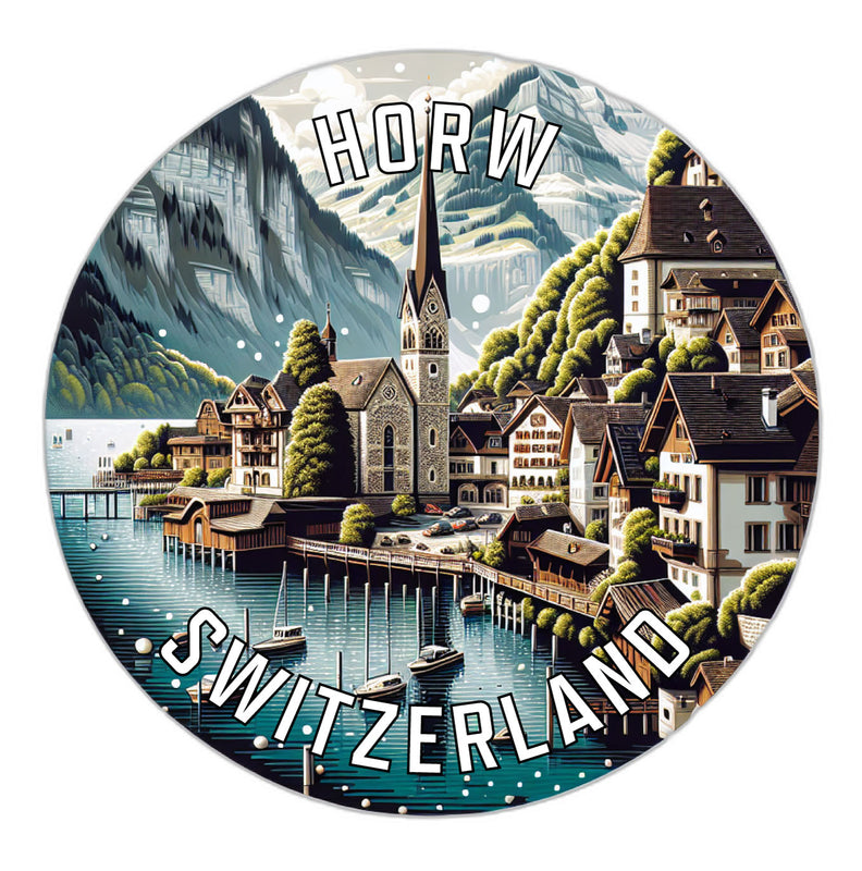 Horw Switzerland Souvenir Die Cut Flat Magnet 2-Inch