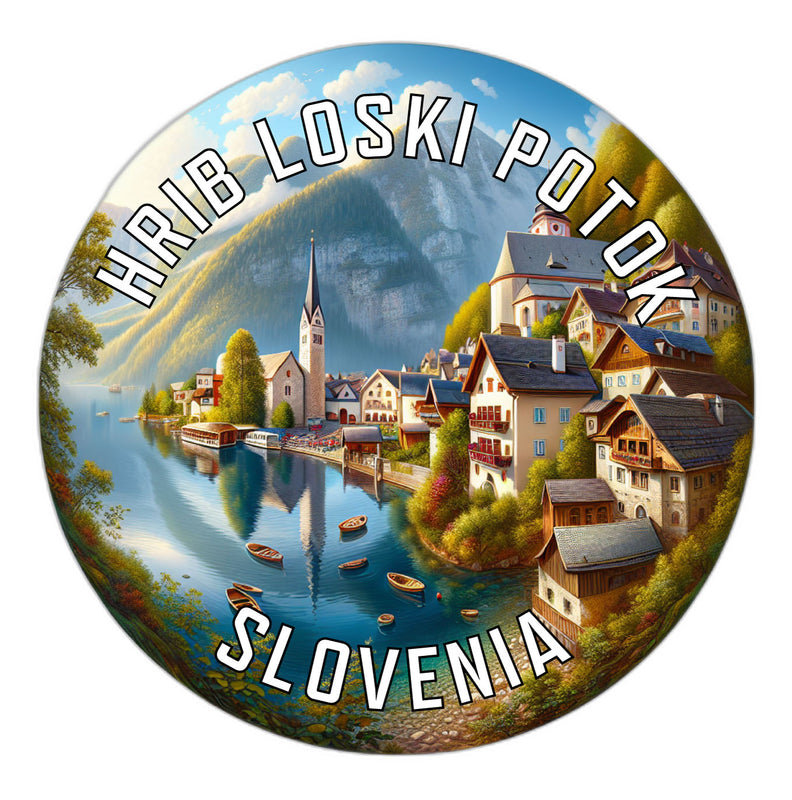Hrib Loski Potok Slovenia Souvenir Vinyl Decal Sticker 2-Inch
