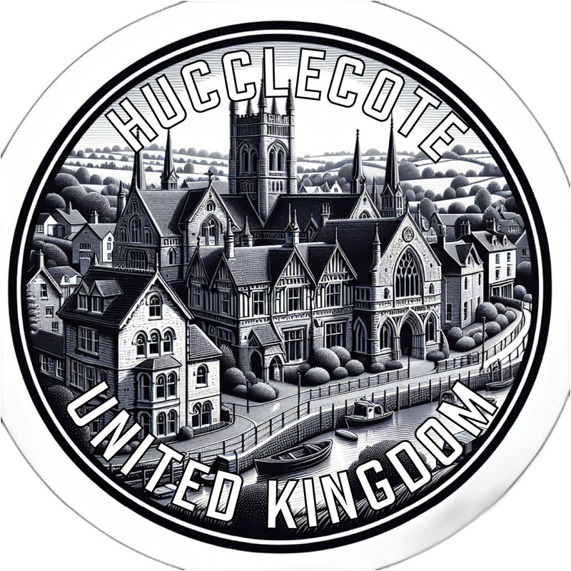 Hucclecote United Kingdom Souvenir Die Cut Flat Magnet 6-Inch