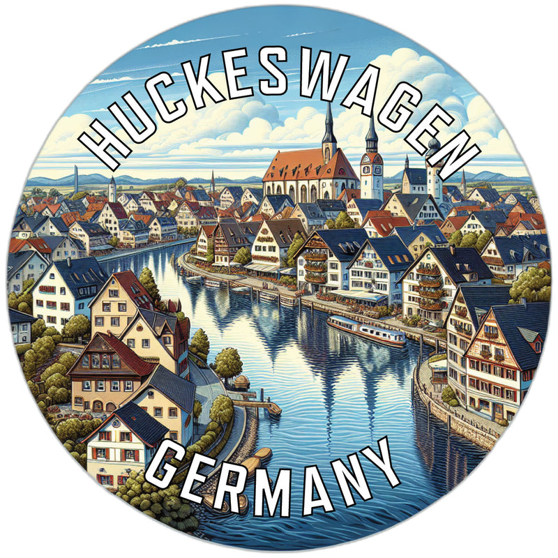 Huckeswagen Germany Souvenir Die Cut Flat Magnet 6-Inch