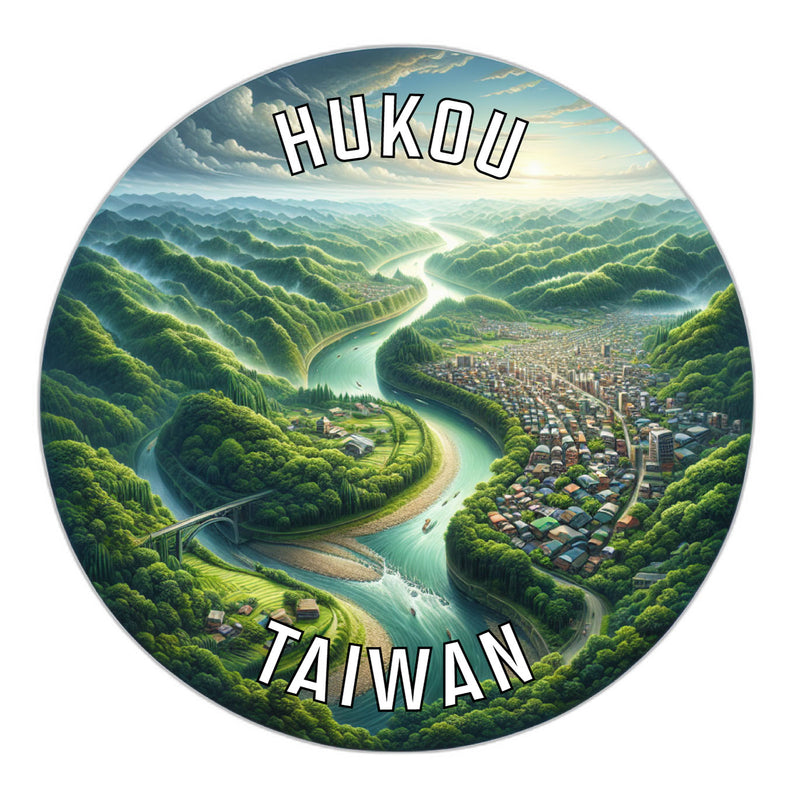 Hukou Taiwan Souvenir Vinyl Decal Sticker 6-Inch