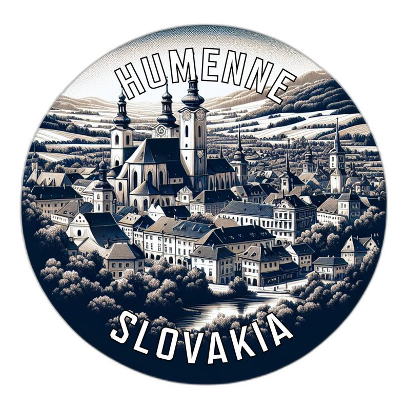 Humenne Slovakia Souvenir Die Cut Flat Magnet 2-Inch