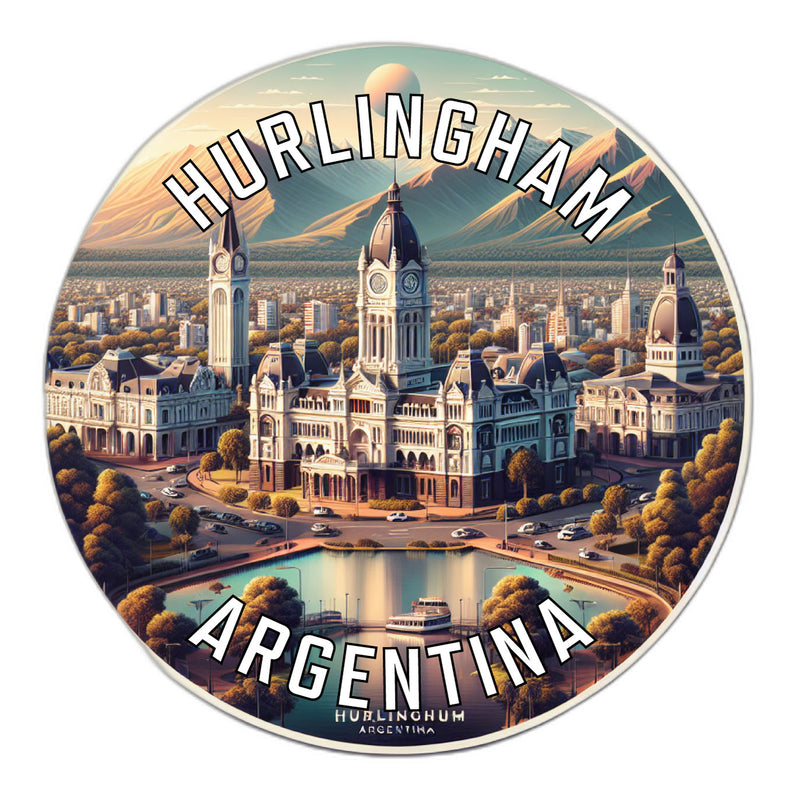 Hurlingham Argentina Souvenir Die Cut Flat Magnet 6-Inch