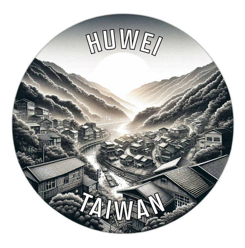 Huwei Taiwan Souvenir Vinyl Decal Sticker 2-Inch