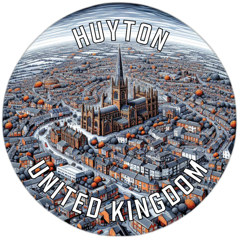 Huyton United Kingdom Souvenir Die Cut Flat Magnet 2-Inch