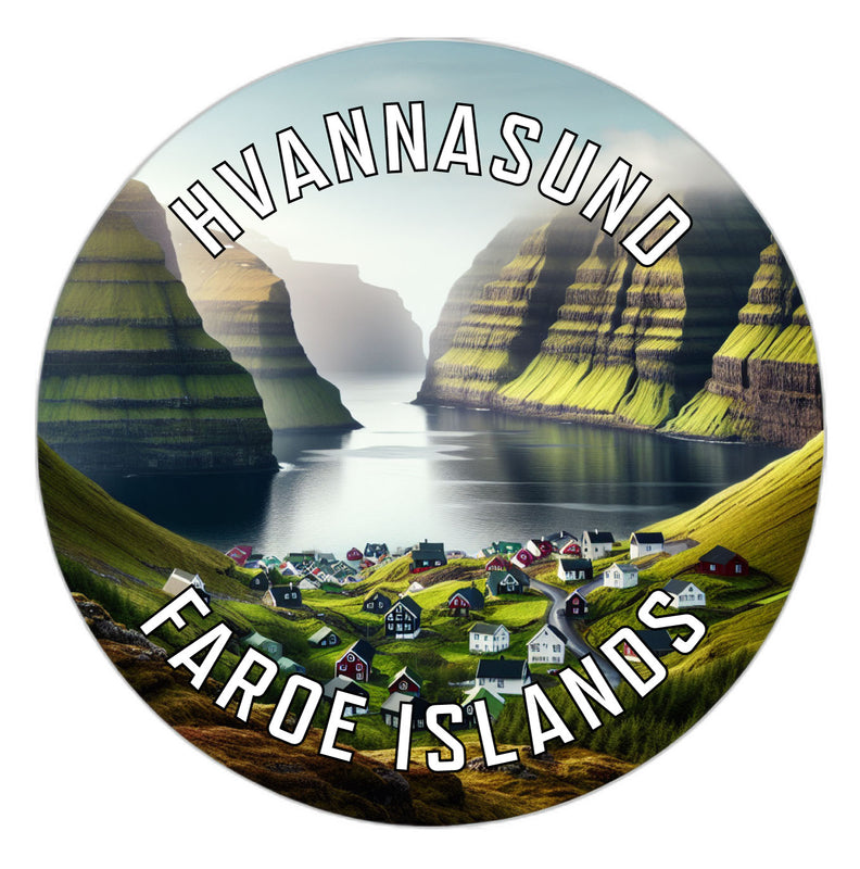 Hvannasund Faroe Islands Souvenir Vinyl Decal Sticker 2-Inch