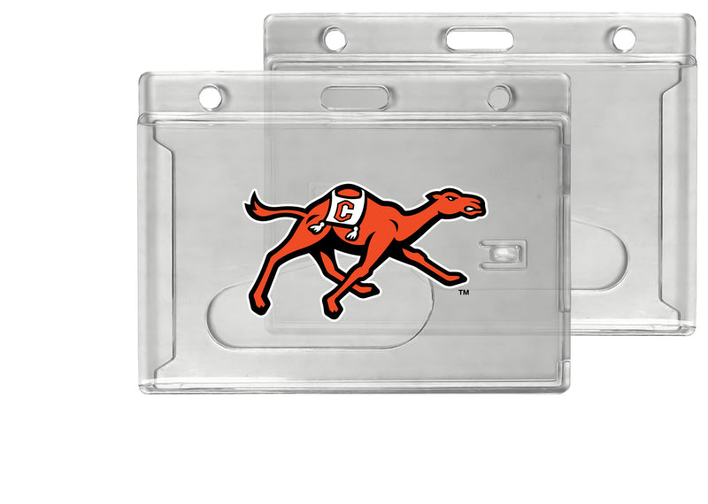 Campbell University Fighting Camels Officially Licensed Clear View ID Holder - Collegiate Badge Protection