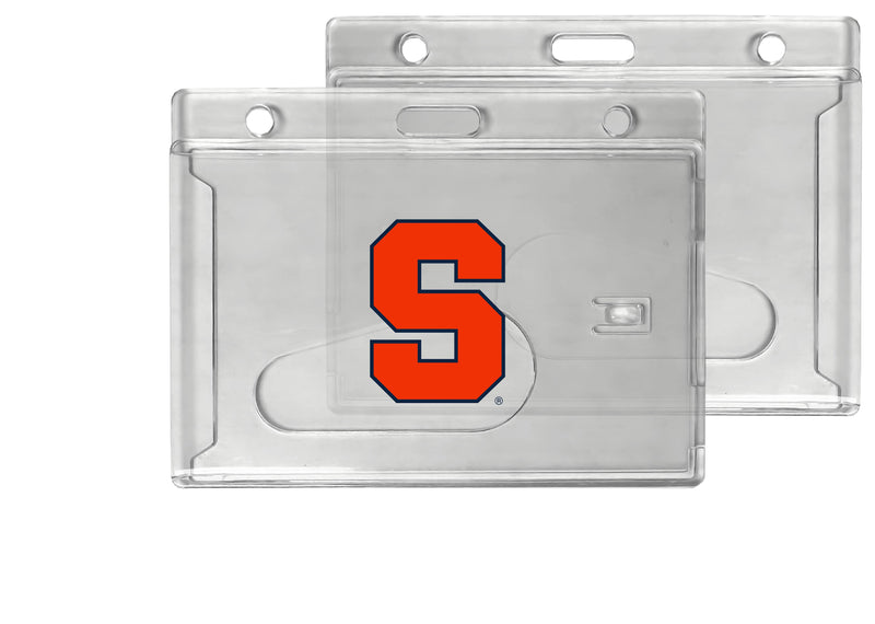 Syracuse Orange Officially Licensed Clear View ID Holder - Collegiate Badge Protection