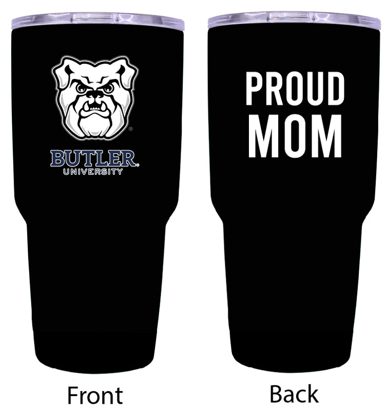 Butler Bulldogs Proud Mom 24 oz Insulated Stainless Steel Tumbler - Black