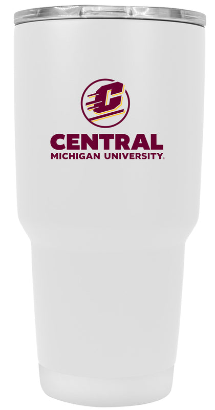 Central Michigan University 24 oz Insulated Stainless Steel Tumbler White Officially Licensed Collegiate Product 2-Pack
