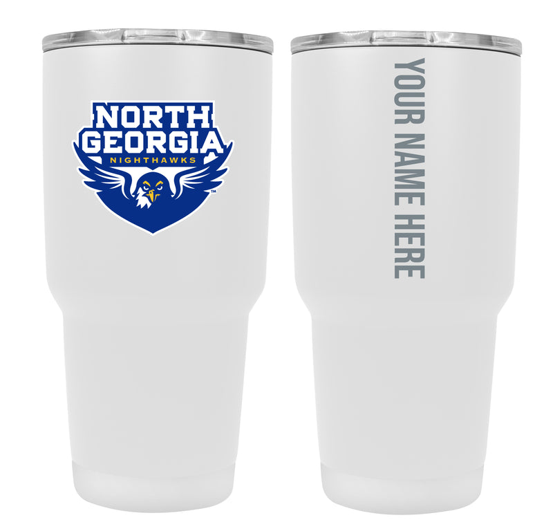 North Georgia Nighhawks Customizable 24 oz Insulated Stainless Steel Tumbler Officially Licensed Collegiate Product 2-Pack