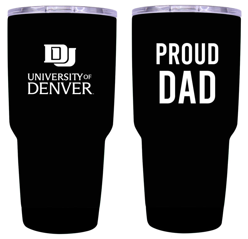 University of Denver Pioneers Proud Dad 24 oz Insulated Stainless Steel Tumbler