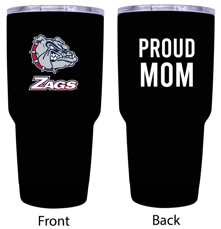 Gonzaga Bulldogs Proud Mom 24 oz Insulated Stainless Steel Tumbler - Black
