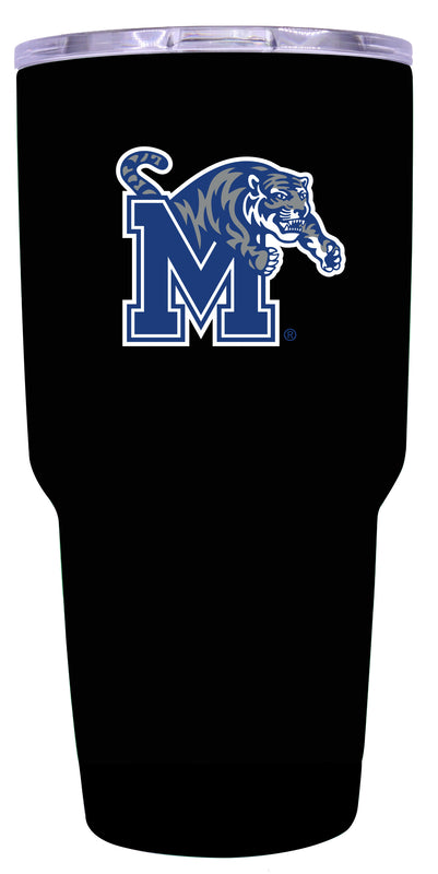 Memphis Tigers 24 oz Black Insulated Stainless Steel Tumbler Officially Licensed