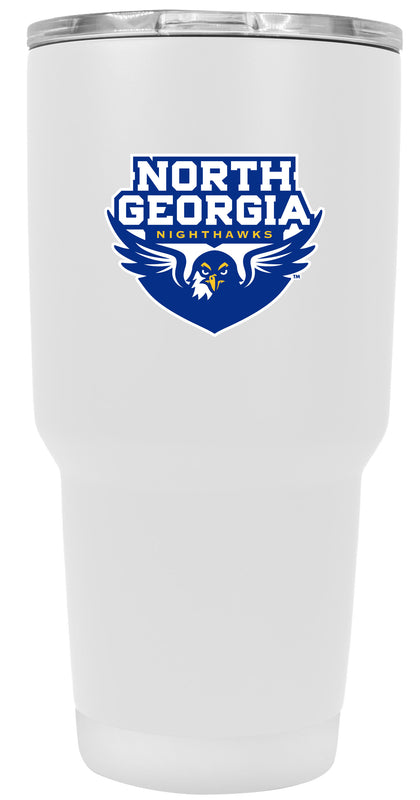 North Georgia Nighhawks 24 oz Insulated Stainless Steel Tumbler White Officially Licensed Collegiate Product Single