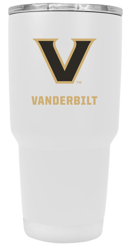 Vanderbilt University 24 oz Insulated Stainless Steel Tumbler White Officially Licensed Collegiate Product 2-Pack