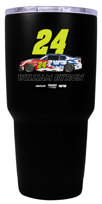 William Byron #24 Nascar Offic. Licensed 24 oz Insulated Stainless Steel Tumbler Black