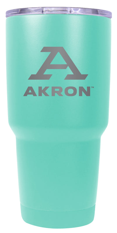 Akron Zips 24 oz Engraved Insulated Stainless Steel Tumbler Seafoam Officially Licensed 2-Pack