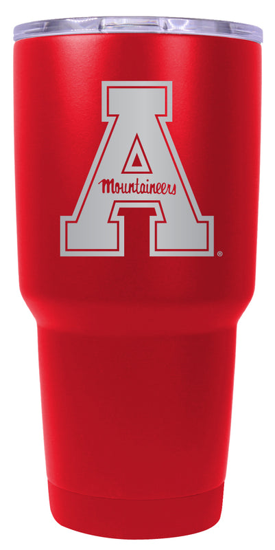 Appalachian State 24 oz Engraved Insulated Stainless Steel Tumbler Red Officially Licensed 2-Pack