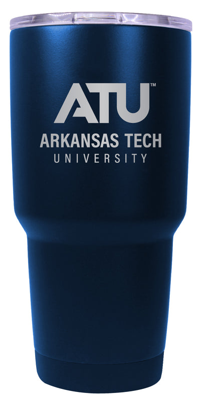 Arkansas Tech University 24 oz Engraved Insulated Stainless Steel Tumbler Navy Officially Licensed Single