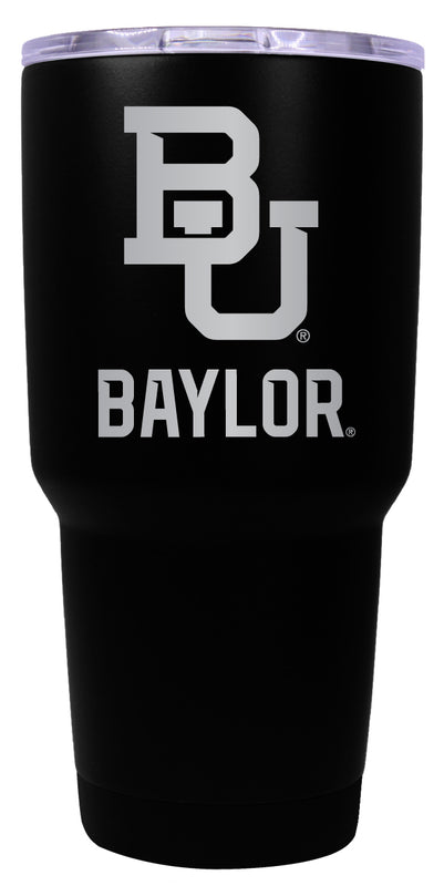 Baylor Bears 24 oz Engraved Insulated Stainless Steel Tumbler Black Officially Licensed Single