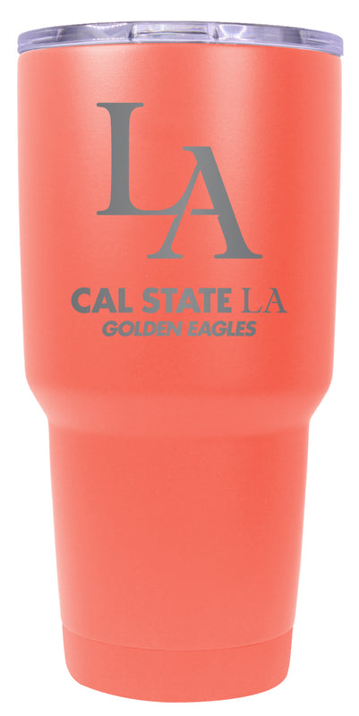 California State University Los Angeles 24 oz Engraved Insulated Stainless Steel Tumbler Coral Officially Licensed Single