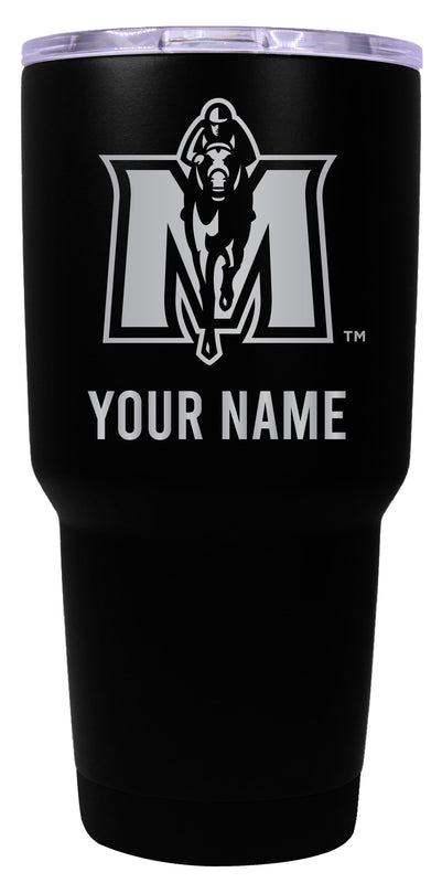 Murray State University Officially Licensed 24 oz Customizable Engraved Insulated Stainless Steel Tumbler Black