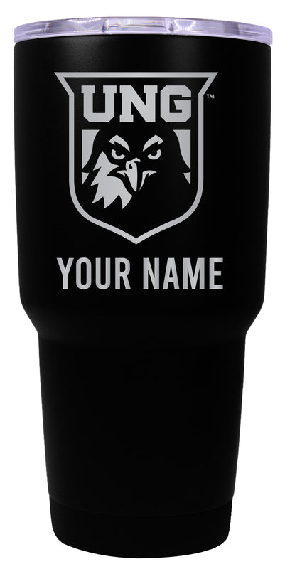 North Georgia Nighhawks Officially Licensed 24 oz Customizable Engraved Insulated Stainless Steel Tumbler Black