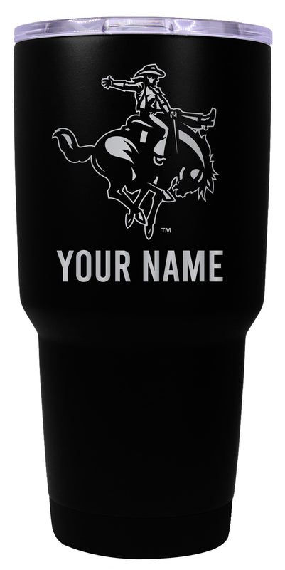 Northwestern Oklahoma State University Officially Licensed 24 oz Customizable Engraved Insulated Stainless Steel Tumbler Black
