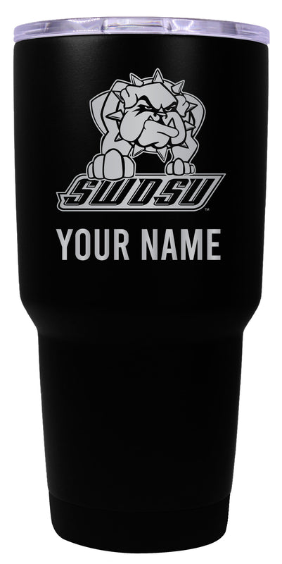 Southwestern Oklahoma State University Officially Licensed 24 oz Customizable Engraved Insulated Stainless Steel Tumbler Black