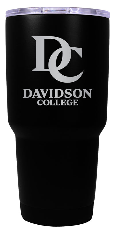 Davidson College 24 oz Engraved Insulated Stainless Steel Tumbler Black Officially Licensed 2-Pack