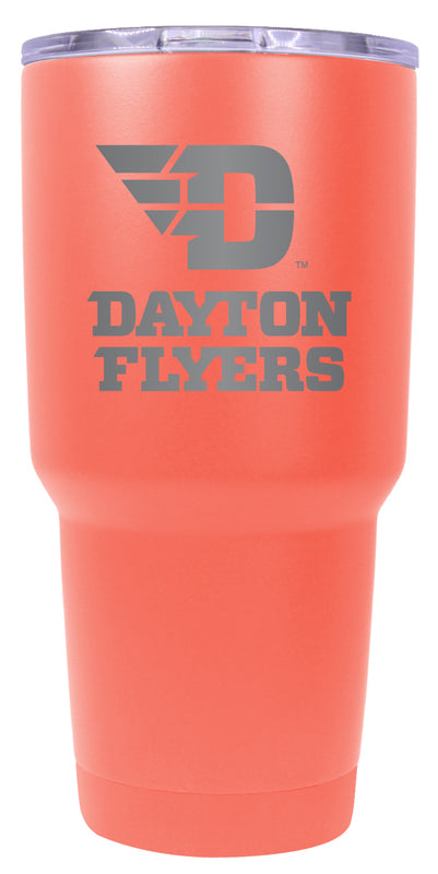 Dayton Flyers 24 oz Engraved Insulated Stainless Steel Tumbler Coral Officially Licensed Single