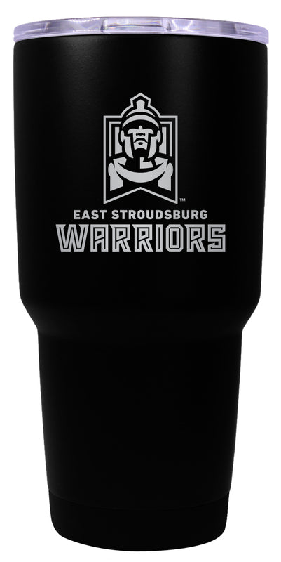 East Stroudsburg University 24 oz Engraved Insulated Stainless Steel Tumbler Black Officially Licensed 2-Pack