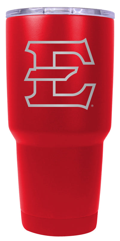 East Tennessee State University 24 oz Engraved Insulated Stainless Steel Tumbler Red Officially Licensed Single