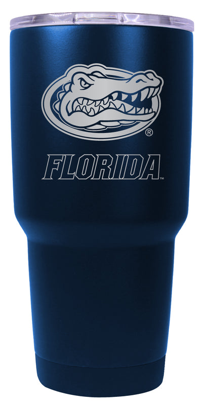 Florida Gators 24 oz Engraved Insulated Stainless Steel Tumbler Navy Officially Licensed 2-Pack